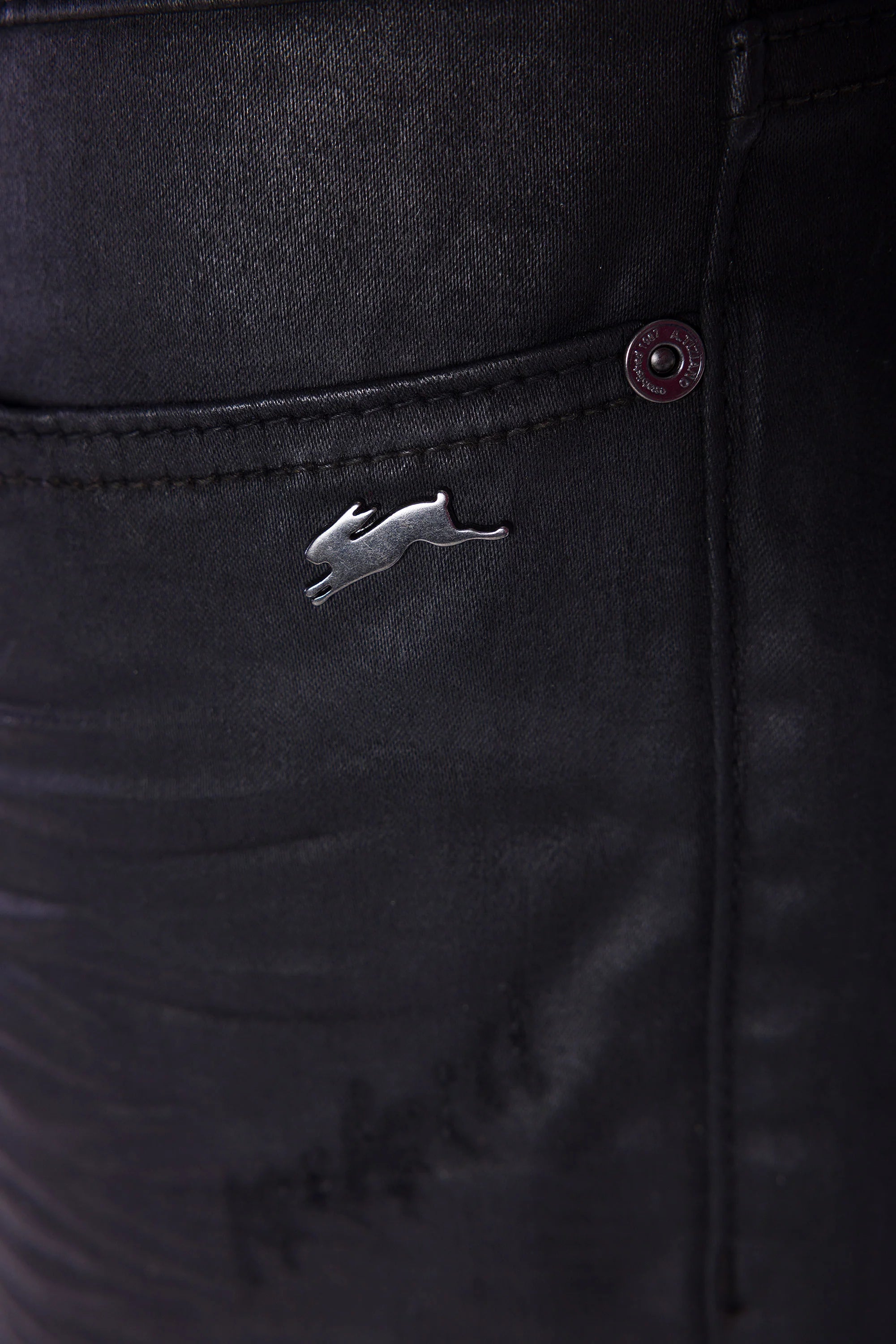 AT Allen - Caviar (Black) Santeen Twill Jean