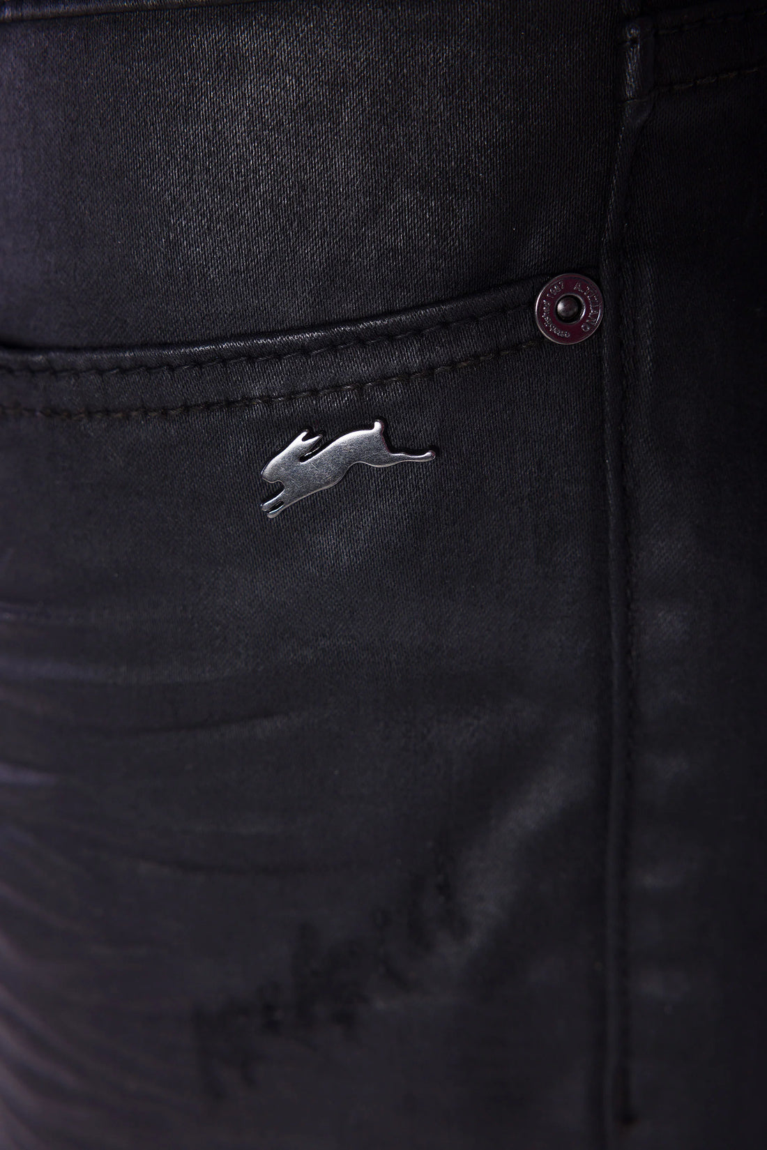 AT Allen - Caviar (Black) Santeen Twill Jean