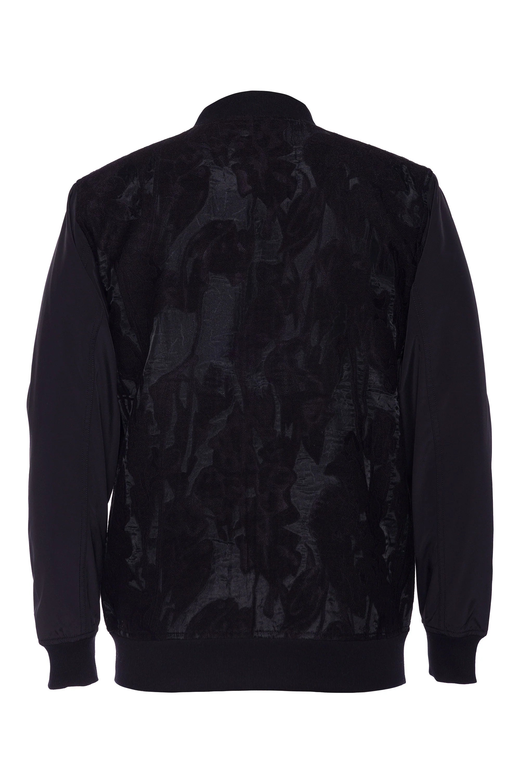 AT Johan - Black Woven Bomber Jacket