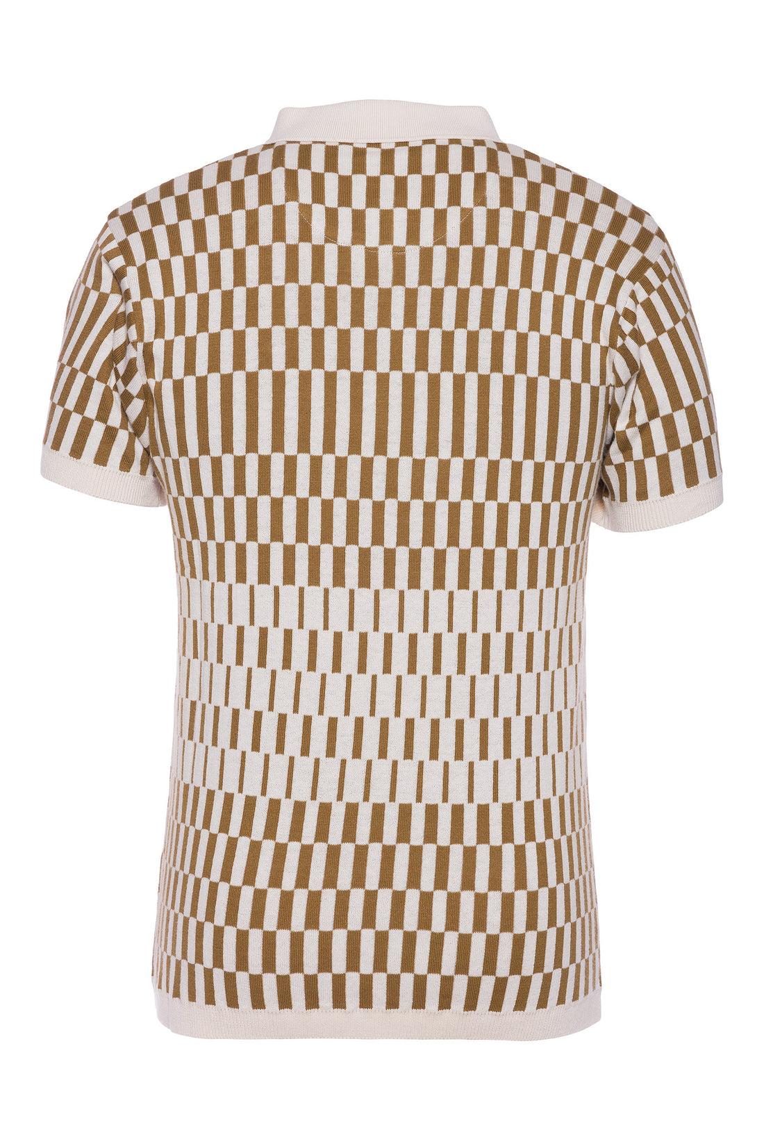 AT Santino - Butternut and Cream (Jacquard Knit Polo)