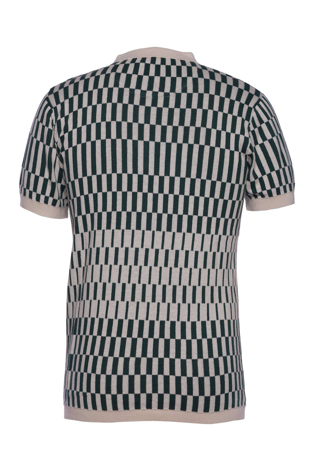 AT Santino - Forest Green and Cream (Jacquard Knit Polo)