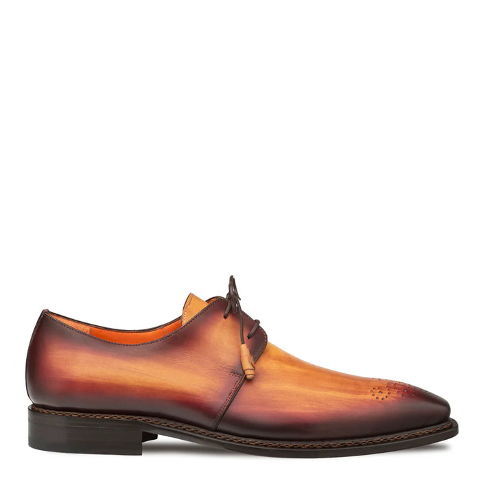 Mezlan Principe Patina Leather Derby
